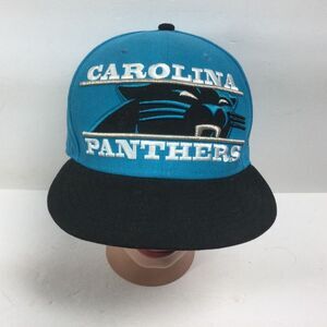 NFL Carolina Panthers hat‎ New Era 59fifty Football Cap Blue Black Size 7 3/8